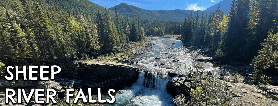 Sheep Rivers Falls is located in Kananaskis Canada. Easy to approach waterfall with many views